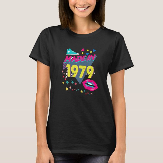 Made In 1979 43rd Birthday 80s 90s 1990s 1980s Nos T-Shirt (Front)