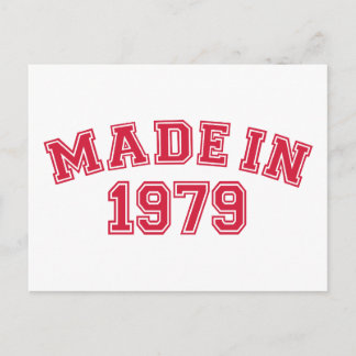 Made in 1979 postcard