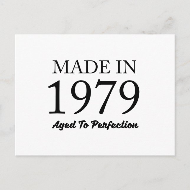 Made In 1979 Postcard (Front)