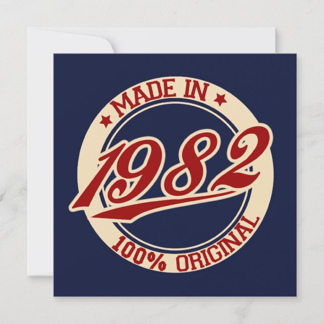 Made In 1982 Card (Front)