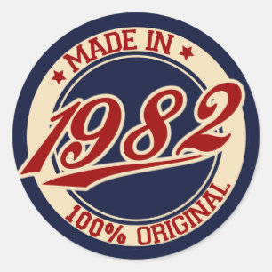 Made In 1982 Classic Round Sticker