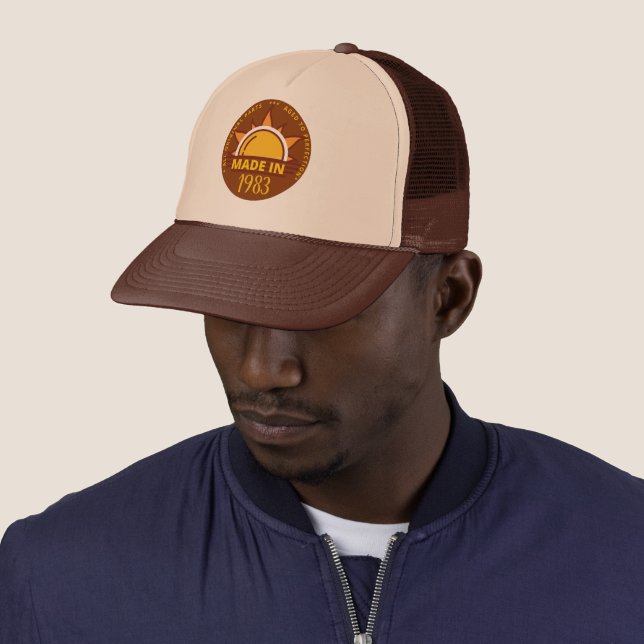 MADE IN 1983 funny birthday gift                   Trucker Hat (In Situ)