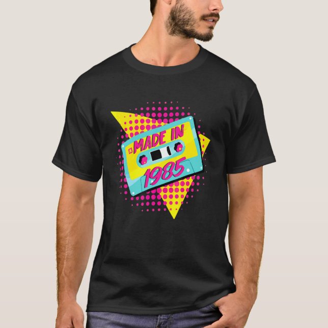 Made In 1985 37th Birthday 80s 90s 1990s 1980s Nos T-Shirt (Front)
