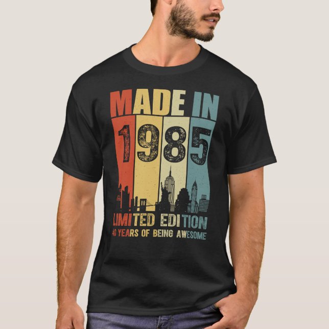 Made In 1985 Limited Edition 40 Years T-Shirt (Front)