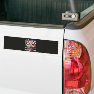 Made In 1986 40 Years Of Perfection Floral  Bumper Sticker