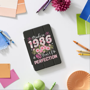 Made In 1986 40 Years Of Perfection Floral iPad Mini Cover