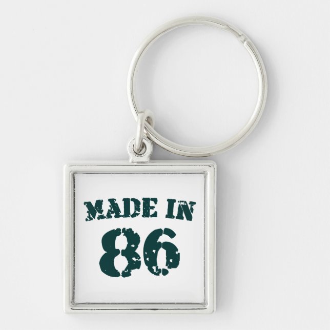 Made In 1986 Keychain (Front)