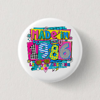 Made in 1986 Limited Edition Retro 80s Button