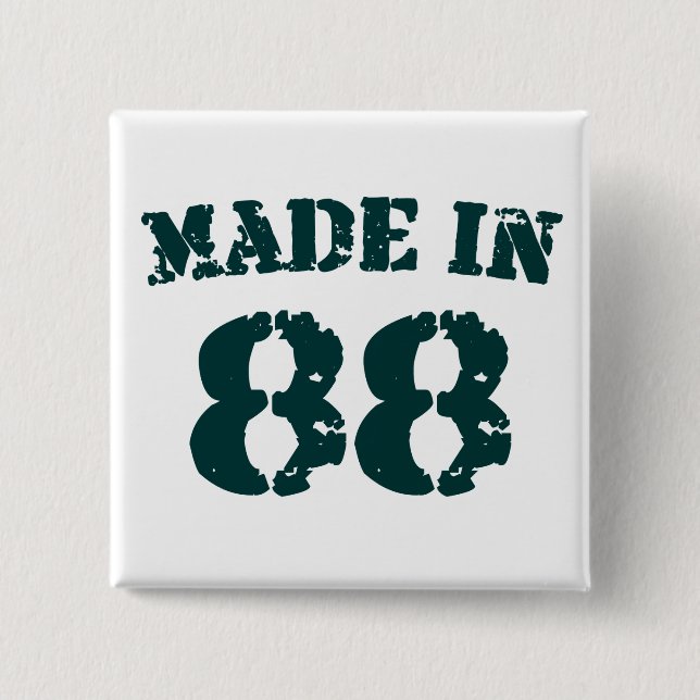 Made In 1988 Button (Front)