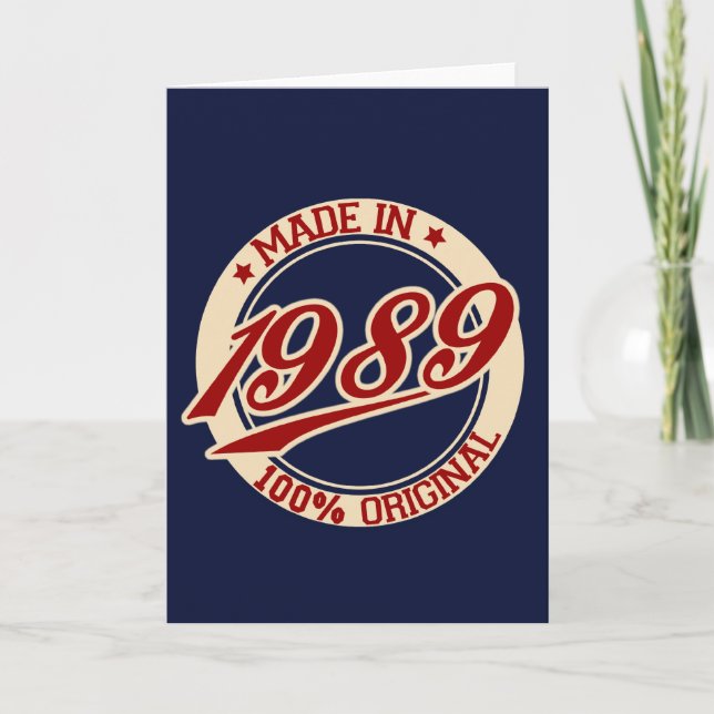 Made In 1989 Card (Front)