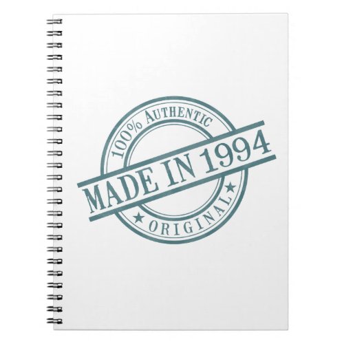 Made in 1994 notebook