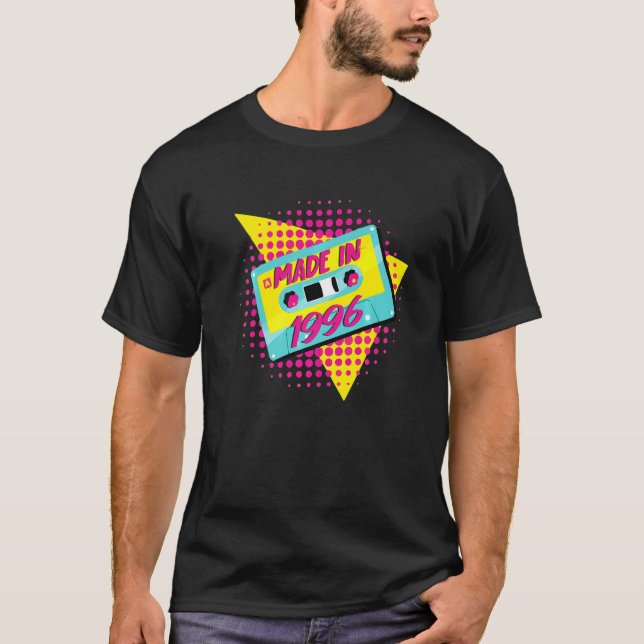 Made In 1996 26th Birthday 80s 90s 1990s 1980s Nos T-Shirt (Front)