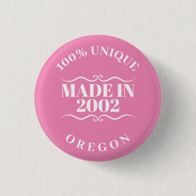 Made in 2002 button (Front)