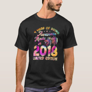 Made In 2018 4 Birthday 4 Year Old T-Shirt