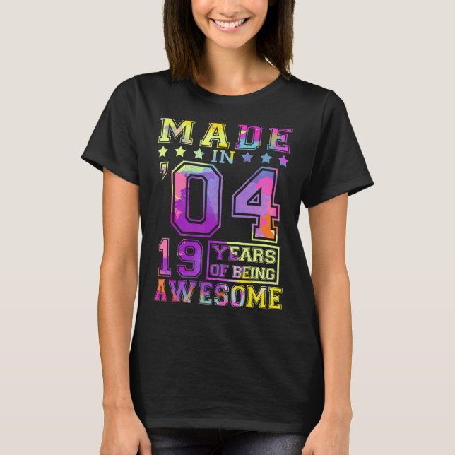 Made in 2019 4th Birthday Gifts 4 Years Old Of Bei T-Shirt (Front)