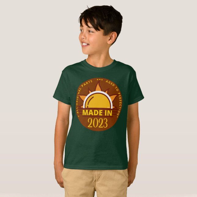 MADE IN 2023 funny birthday gift                   T-Shirt (Front Full)