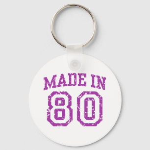 Made in 80 keychain