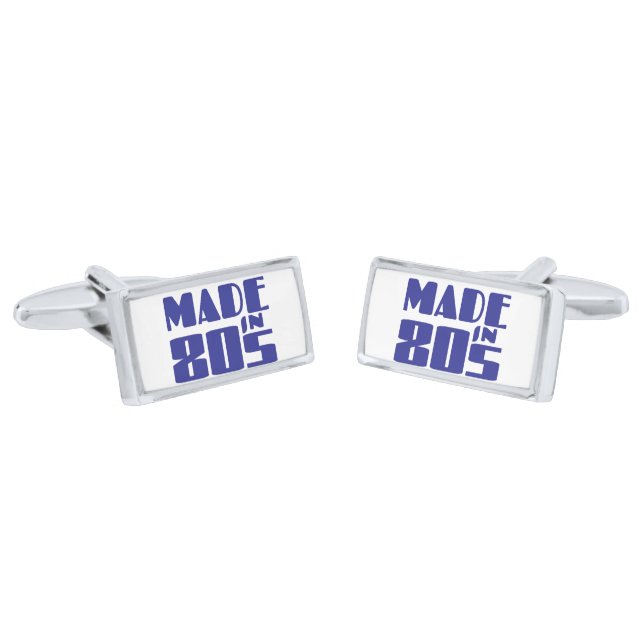 Made in 80s cufflinks (Angled)