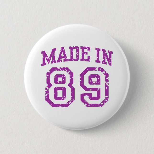 Made in 89 button (Front)