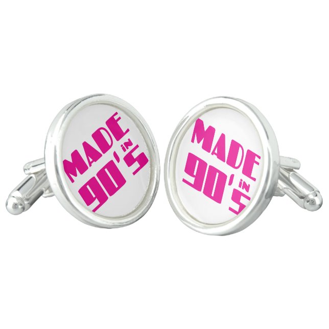 Made in 90's cufflinks (Angled)