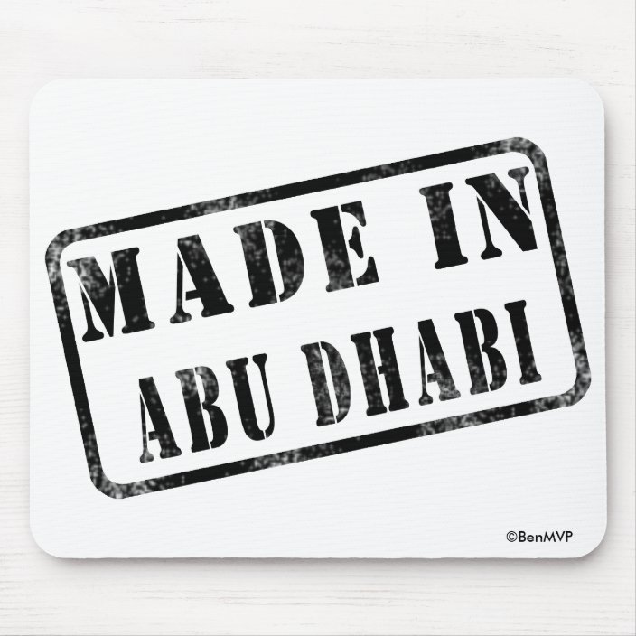 Made in Abu Dhabi Mouse Pad