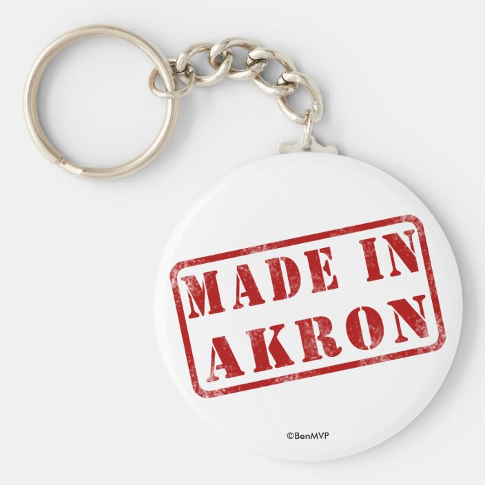 Made in Akron Keychain