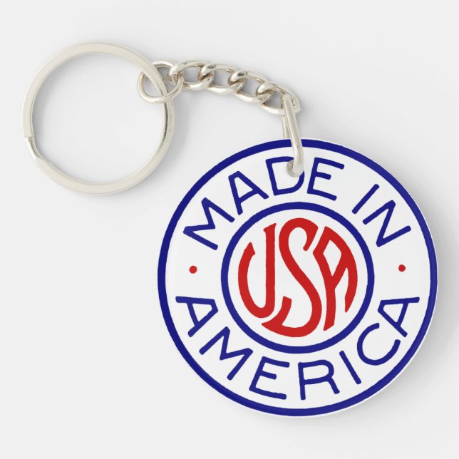 Made In America USA Keychain (Front)