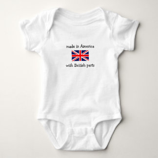 made in America with British parts Baby Bodysuit