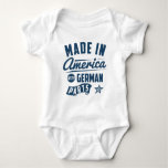 Made In America With German Parts Baby Bodysuit at Zazzle