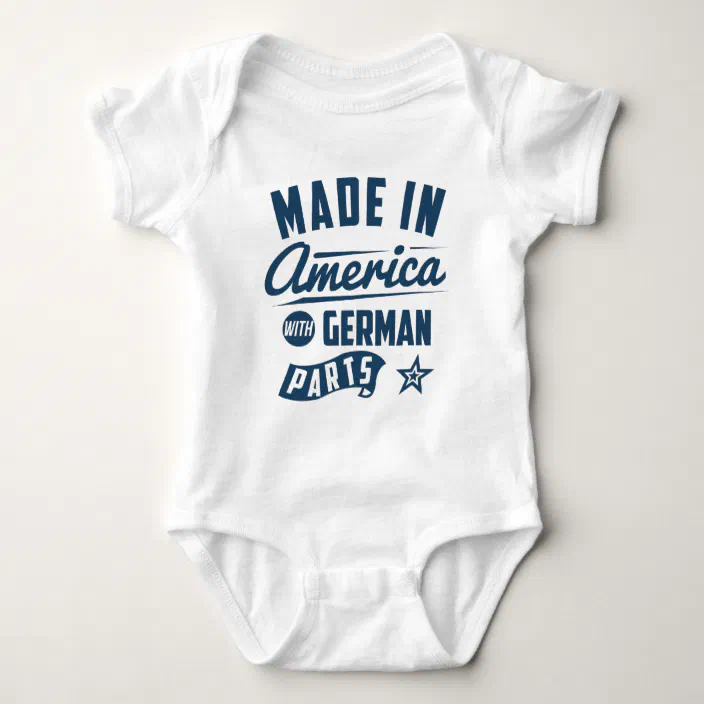 Details about   German-American  Embroidered Baby Bodysuit 