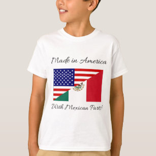 Mexico Map Flag Vintage USA Fashion Toddler Children Baby Boys Girls Long Sleeve T-Shirt Tops 