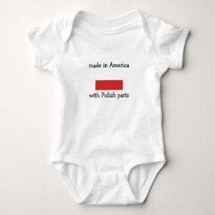 Proud to be Polish American Baby Long Slevve Bodysuit Unisex Gifts
