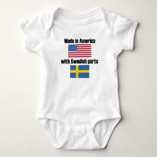 Made In America With Swedish Parts Baby Bodysuit