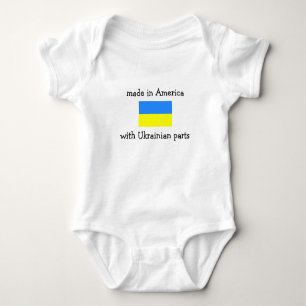 made in America with Ukrainian parts Baby Bodysuit
