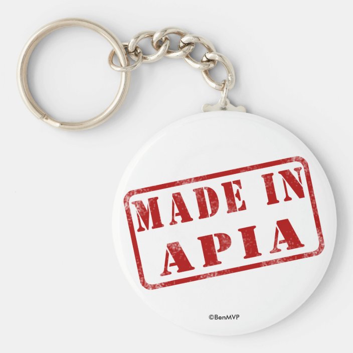 Made in Apia Key Chain