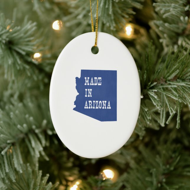 Made In Arizona Ceramic Ornament (Tree)
