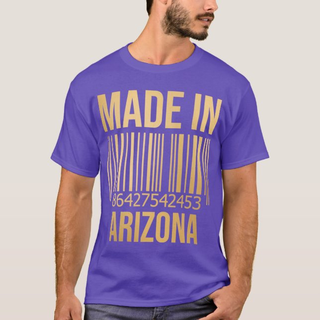 Made in Arizona in Gold T-Shirt (Front)