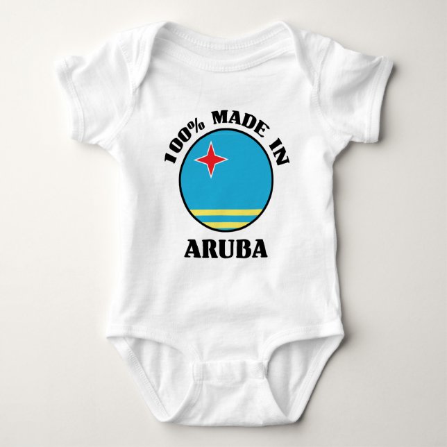 Made In Aruba Baby Bodysuit (Front)