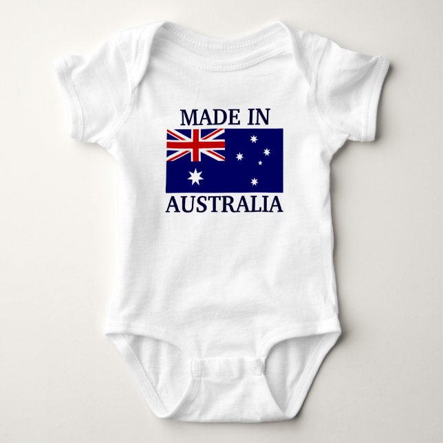 Made in Australia Baby Bodysuit (Front)