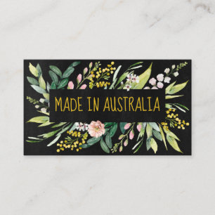 Made In Australia Native Flowers Business Card