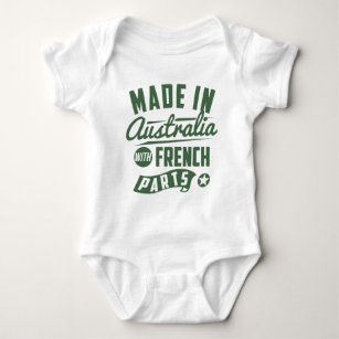 Made In Australia With French Parts Baby Bodysuit