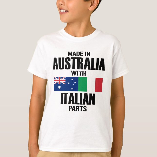 Made in Australia with Italian parts T-Shirt (Front)