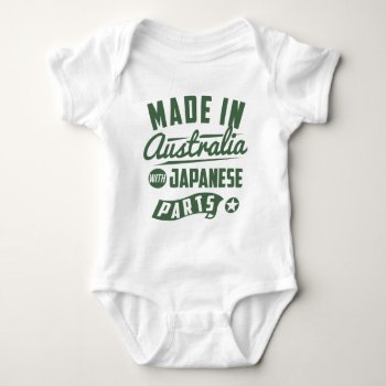 Made In Australia With Japanese Parts Baby Bodysuit by nasakom at Zazzle