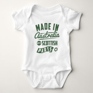 Made In Australia With Scottish Parts Baby Bodysuit