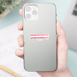 Made in Austria Barcode Flag Sticker