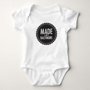 Made in Baltimore baby bodysuit