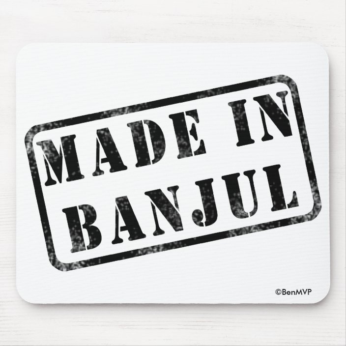 Made in Banjul Mousepad