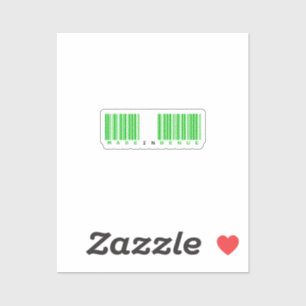 Made in Benue State Barcode Flag Sticker