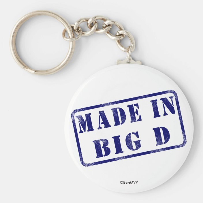 Made in Big D Key Chain