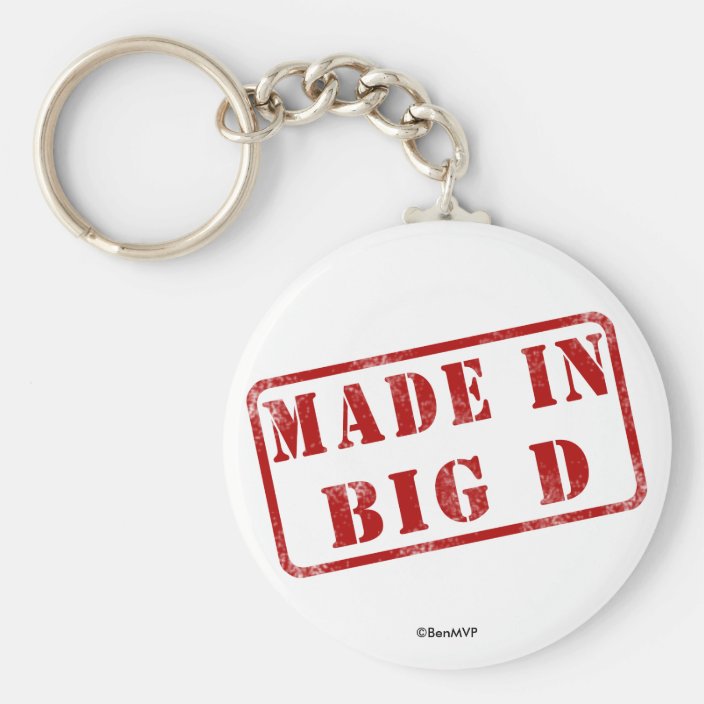 Made in Big D Key Chain